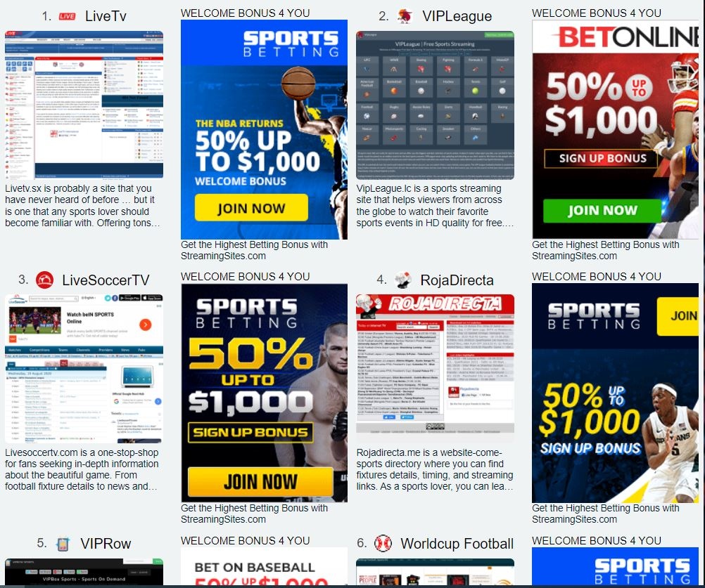Yoursports Stream 10 Alternatives Sites for Free Sports 2 YourSports YourSports