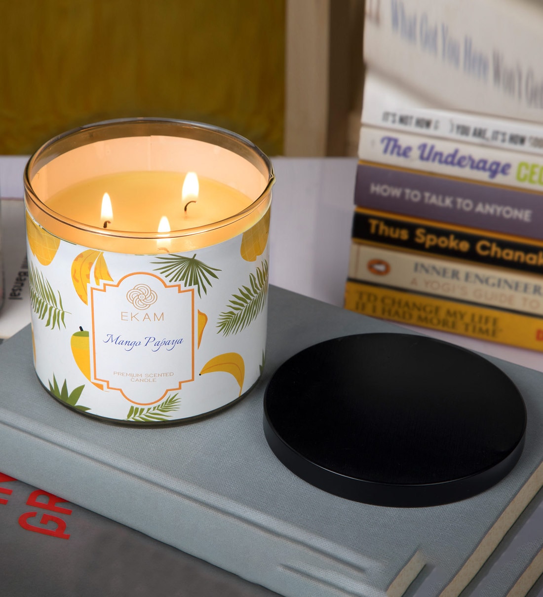 mango papaya aroma scented candle by ekam mango papaya aroma scented candle by ekam wmgtyh