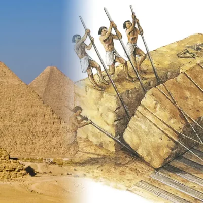 How were the pyramids Built