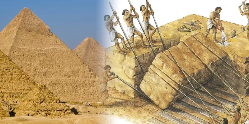 How were the pyramids Built